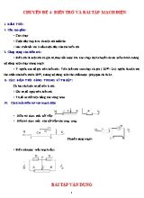 Các chuyên đề bài tập Vật lý Lớp 9 - Chuyên đề 4 Biến trở và bài tập mạch điện